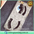 2016 trending products long eyelash bling big eyes pc mobile phone case for iphone 6 4.7 back cover case